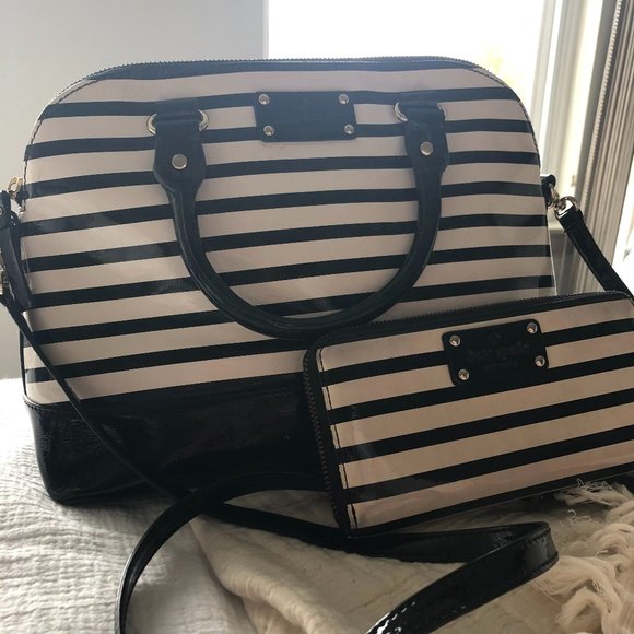 Kate Spade Satchel & Matching Wallet - Picture 1 of 9